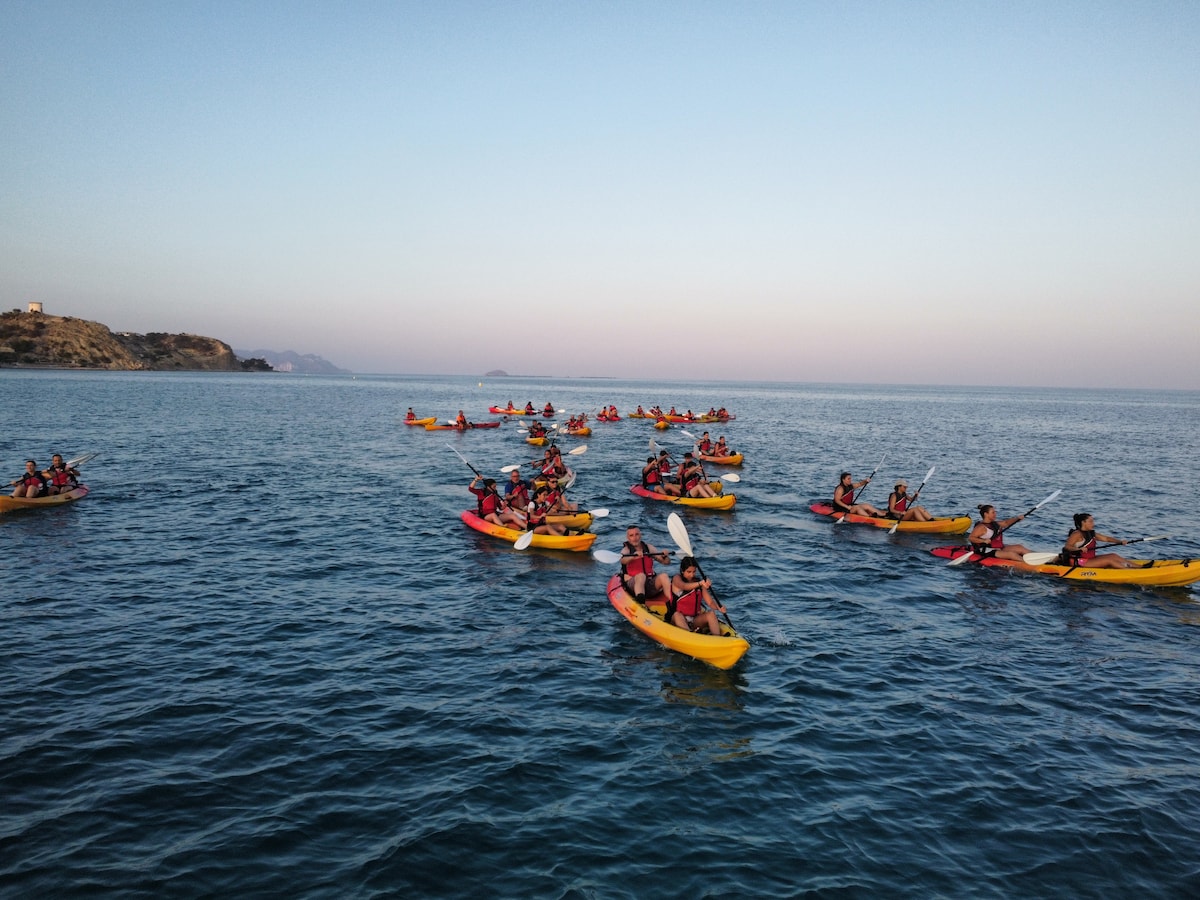 Kayak routes in the coves of Villajoyosa