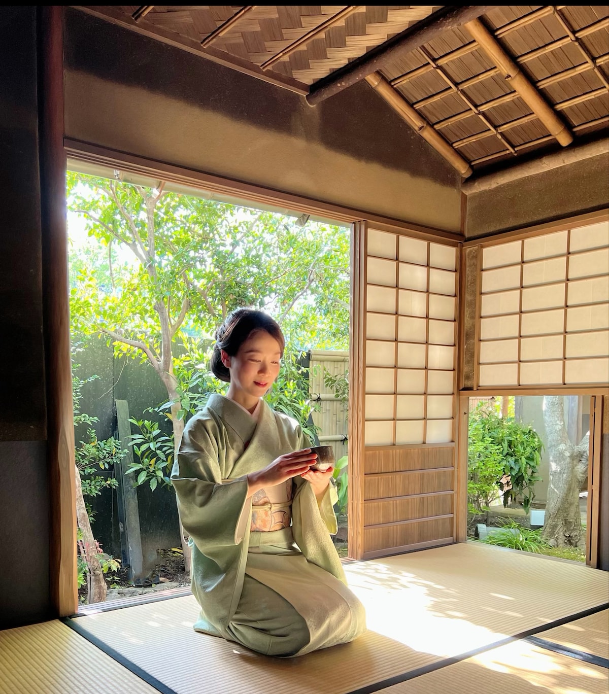 Kyoto: Tea Ceremony in a Japanese painters Garden