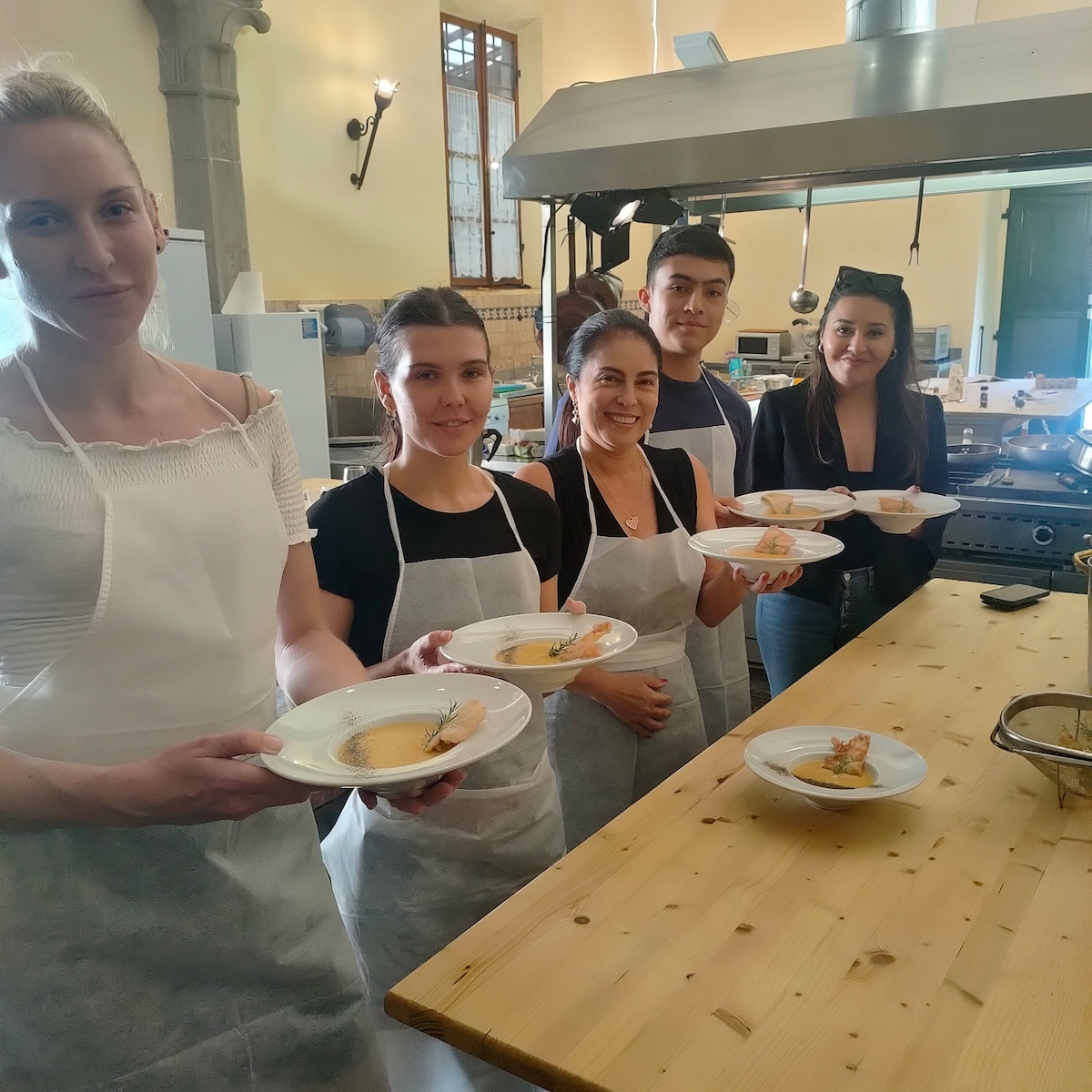 At Chef Lucianos house