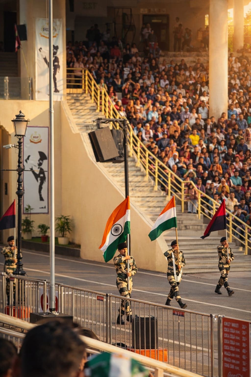 Retreat Ceremony at Attari Wagah Border