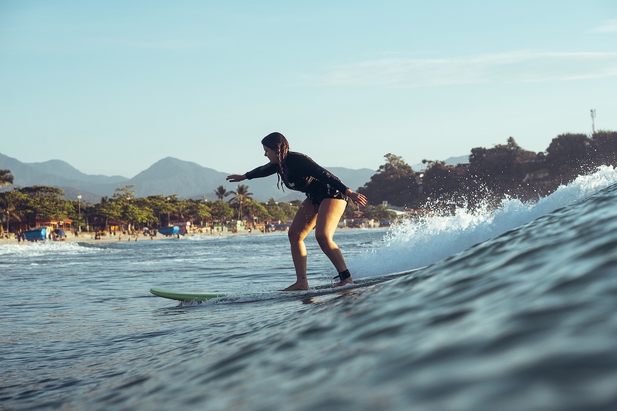 Surf lesson in Ubatuba