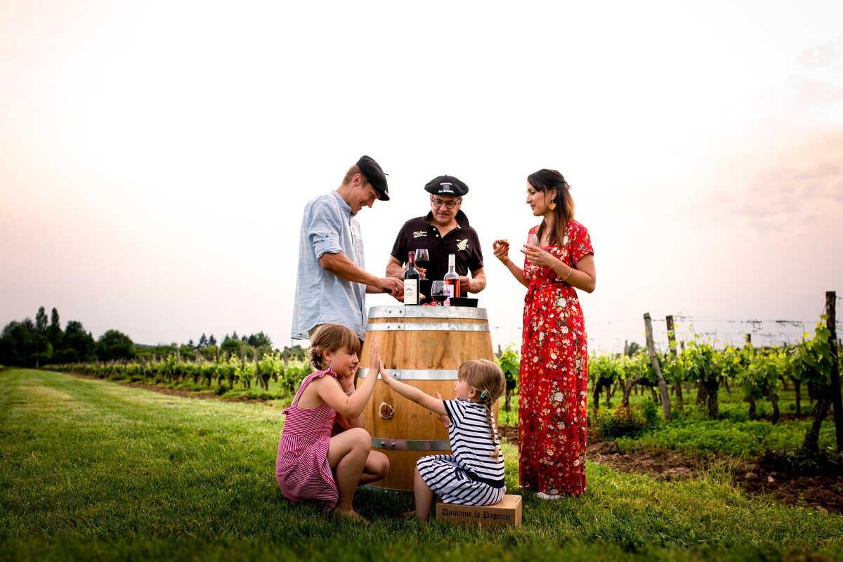 Tasting in the heart of the vineyard