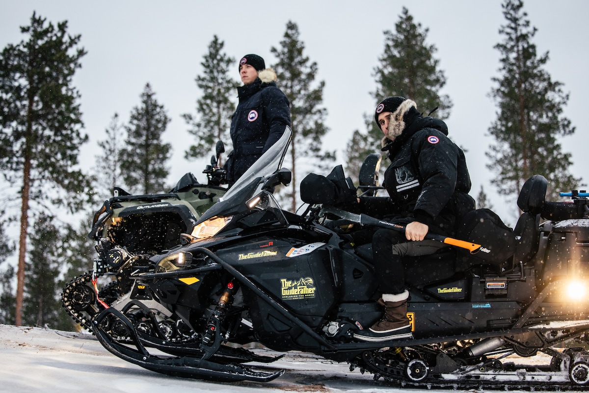 Glass Igloo Campfire Dinner under Northern Lights
