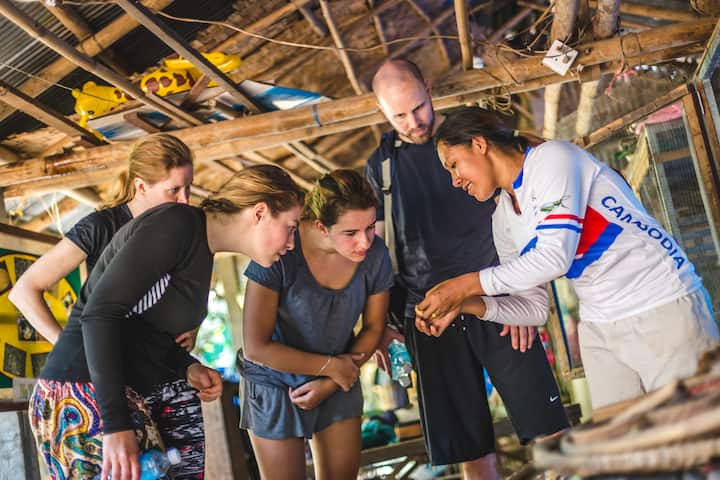 Tour guiado en bicicleta por las islas de seda de Phnom Penh