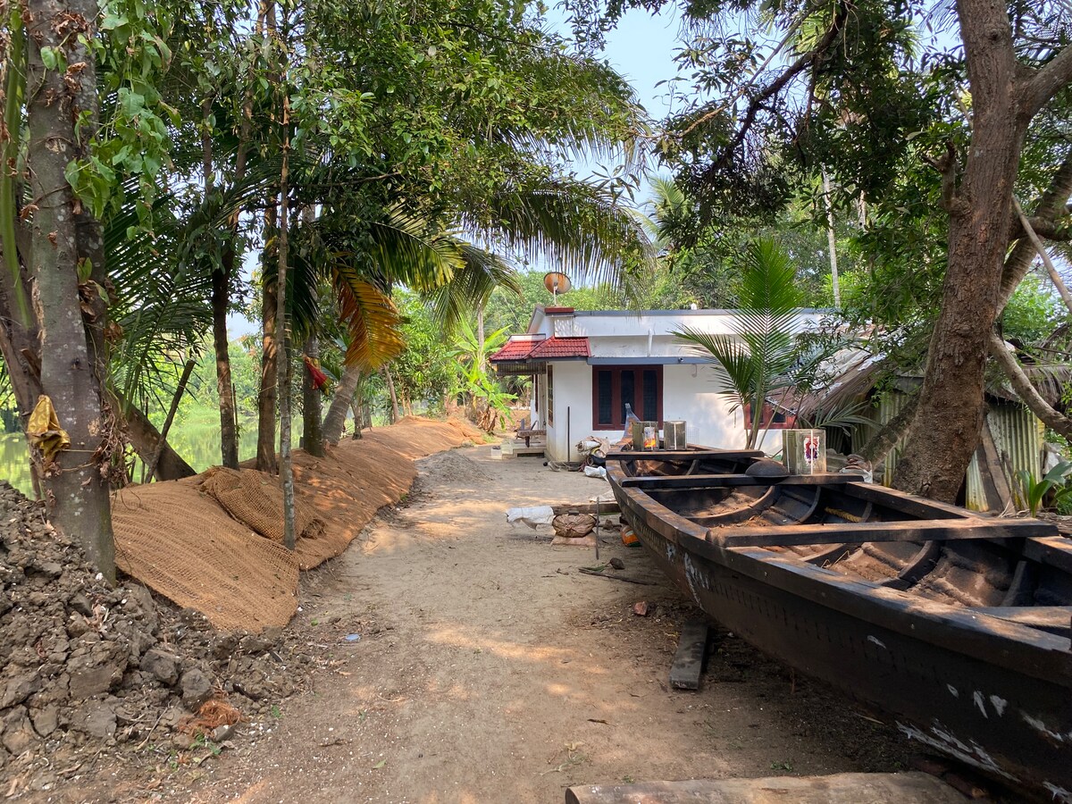 Village walk along with the river