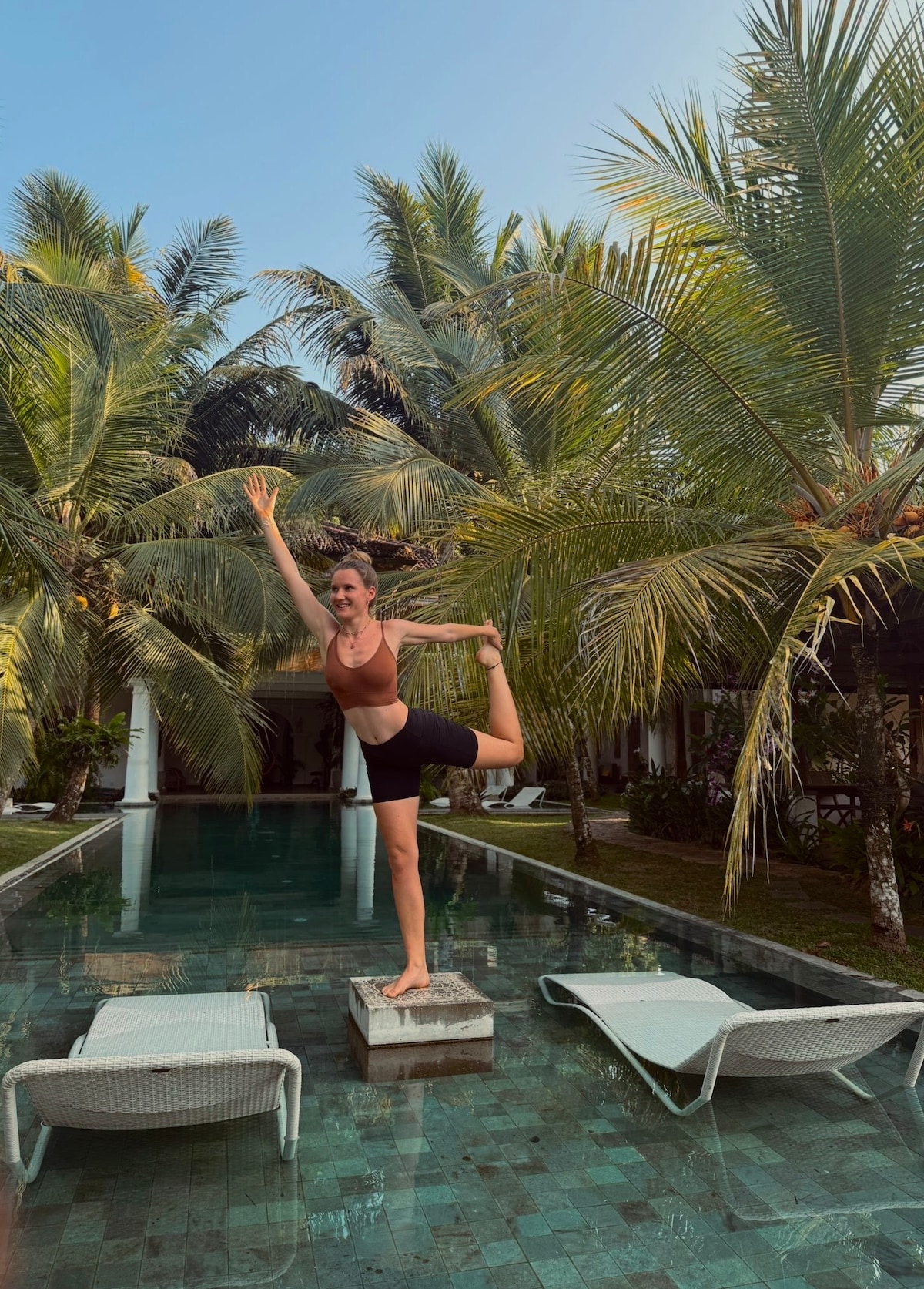 Rooftop Morning Yoga by the Ocean in Hiriketiya