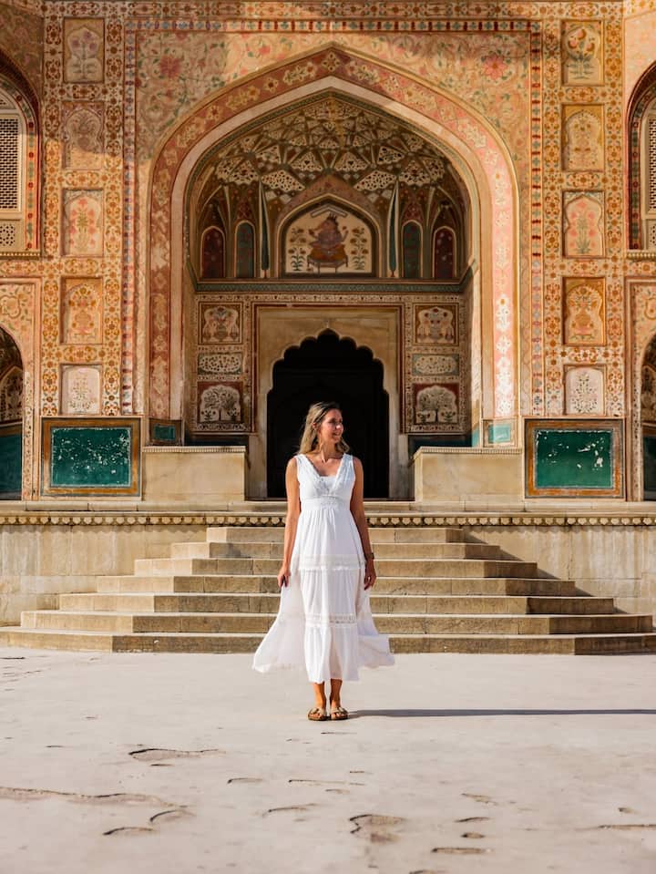 De Delhi : fort d'Amer, Hawa Mahal et palais de la ville
