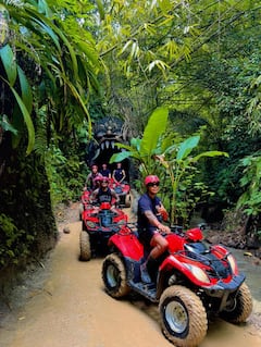 טיולי טרקטורונים עם Atv באובוד עם מנהרה ומפל
