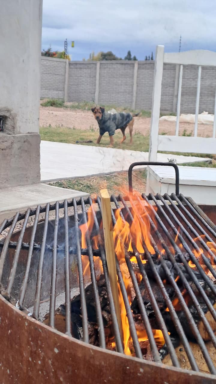 Барбекю и първокласни вина в къща в Мендоса