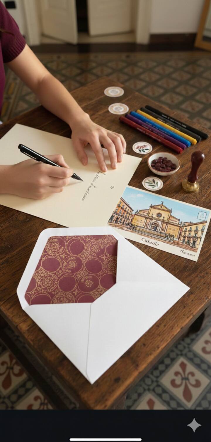 सिसिलीमधून हाताने बनवलेले पोस्टकार्ड तयार करा