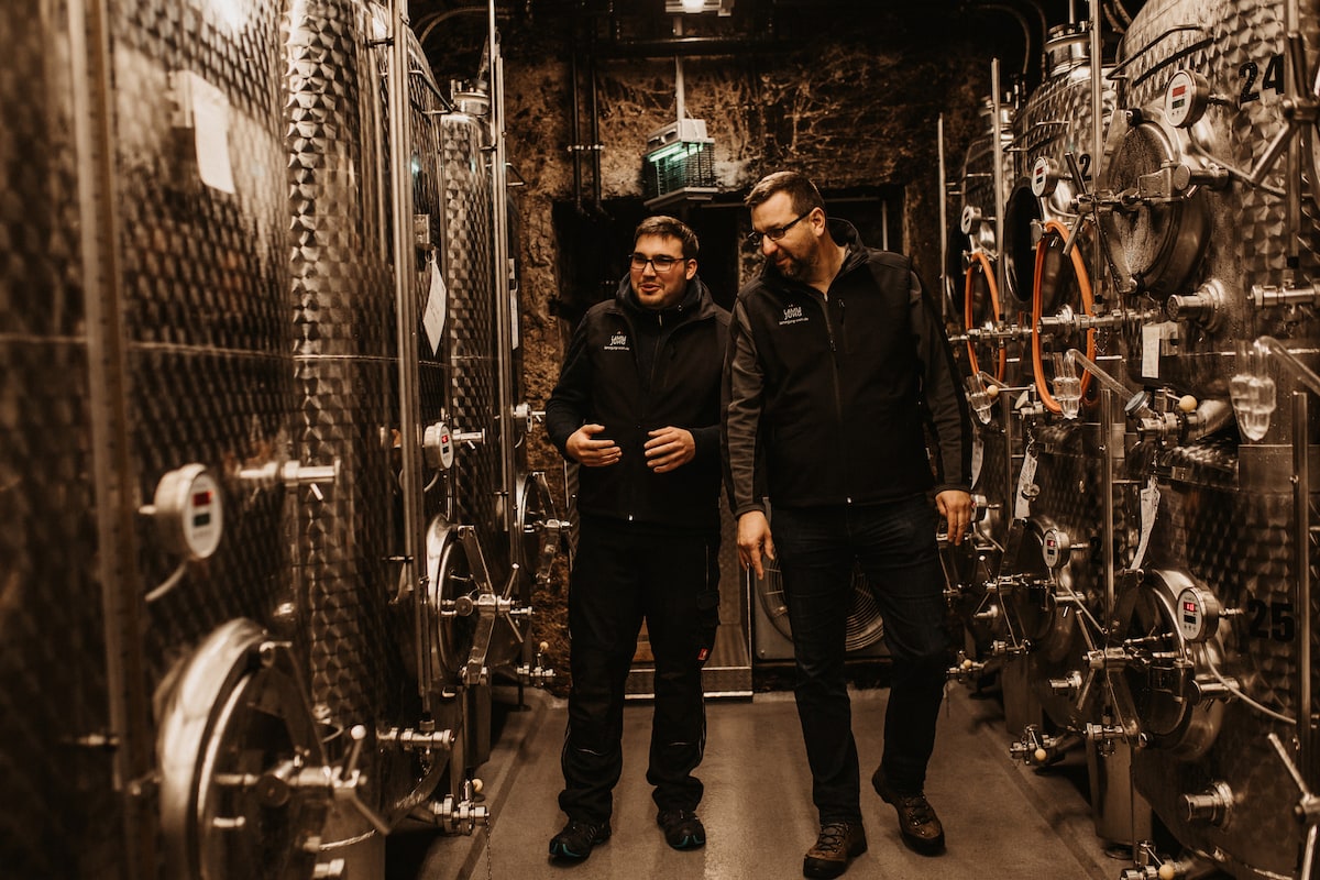 Wine tasting at the Lamm Jung Winery