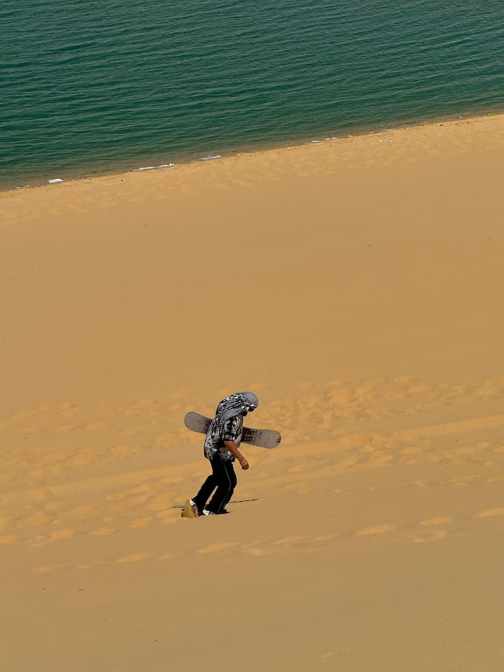 ფაიუმის ოაზისი დღისით, ლანჩით