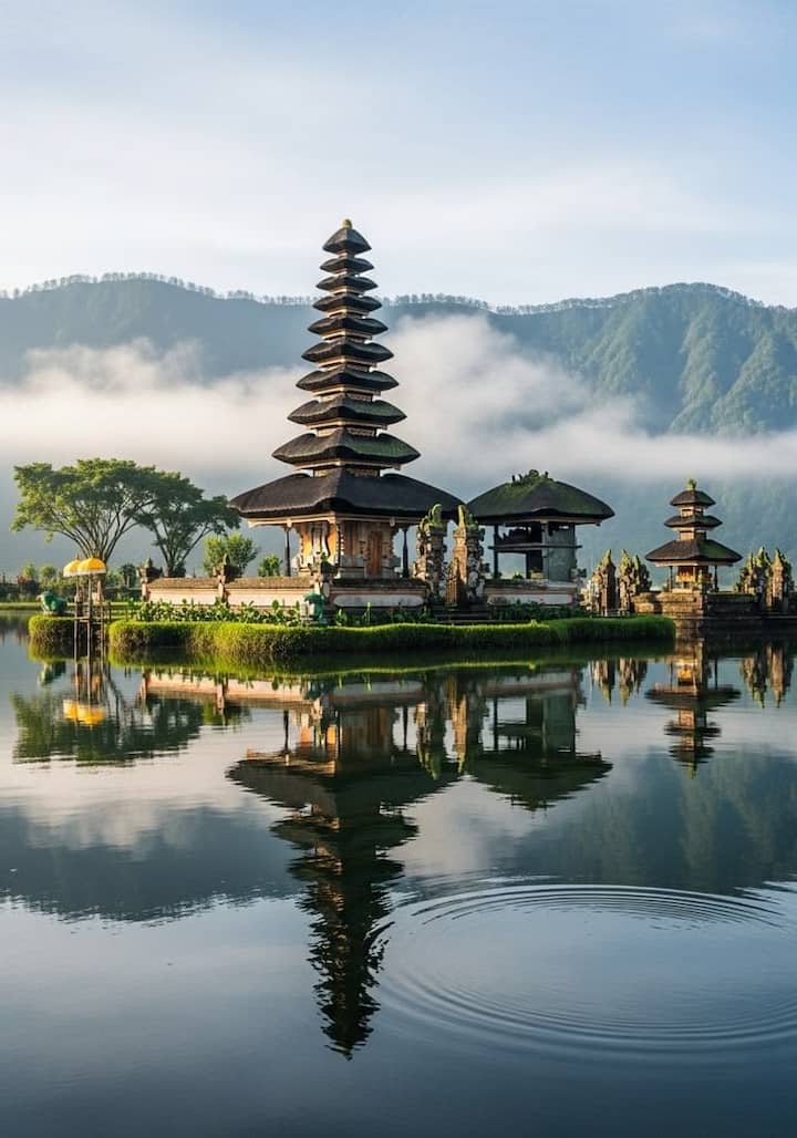 Excursion d'une journée à Bali : cascade, rizière en terrasses et temple