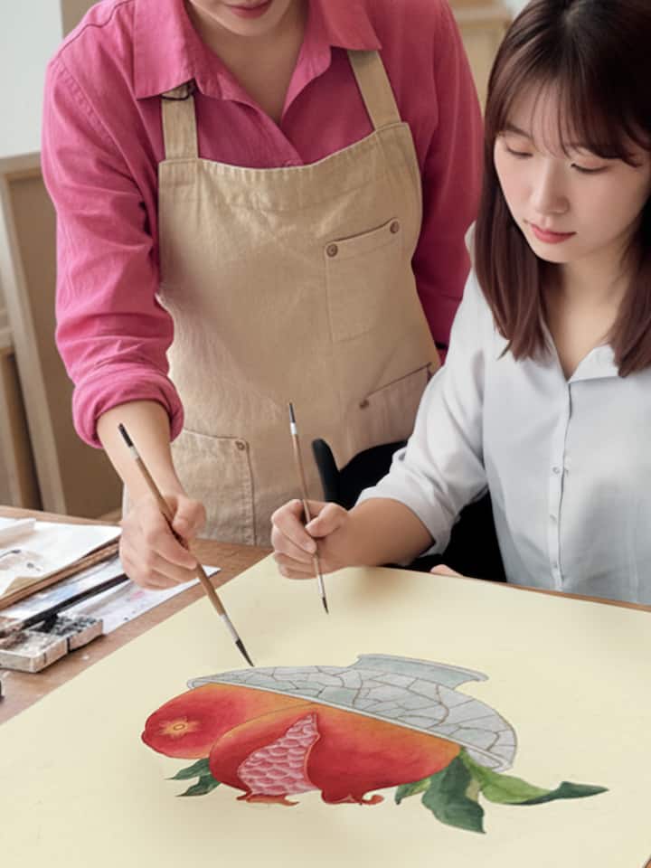 인사동에서 나만의 민화 만들기