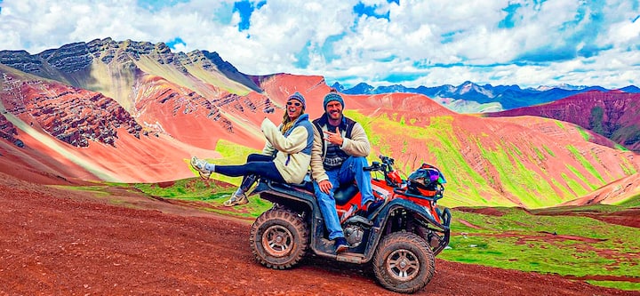 Ziara ya pikipiki ya magurudumu manne kwenda Montaña Colores na Valle Rojo