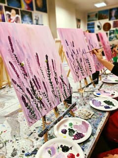 Fun Paint & Wine Art Experience in Tallinn