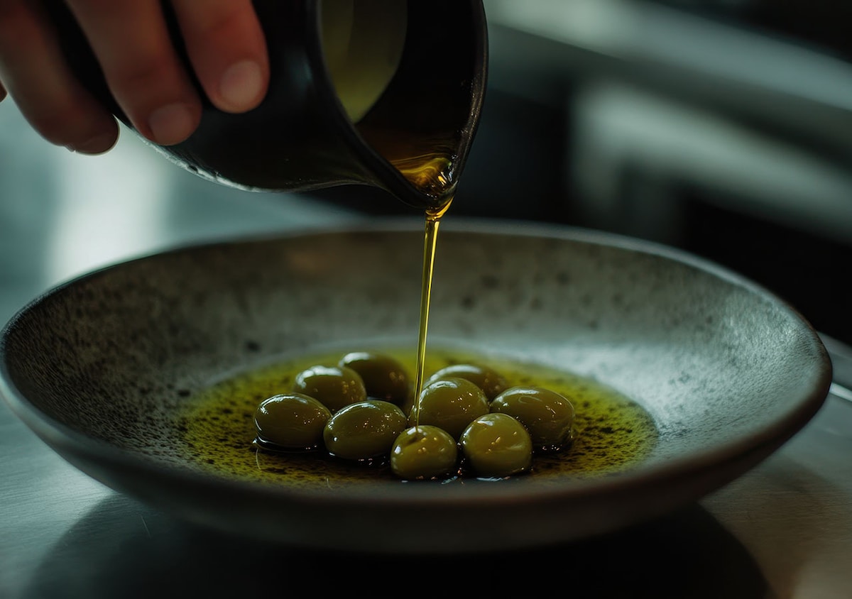 Authentic Greek olive oil tasting in olive grove