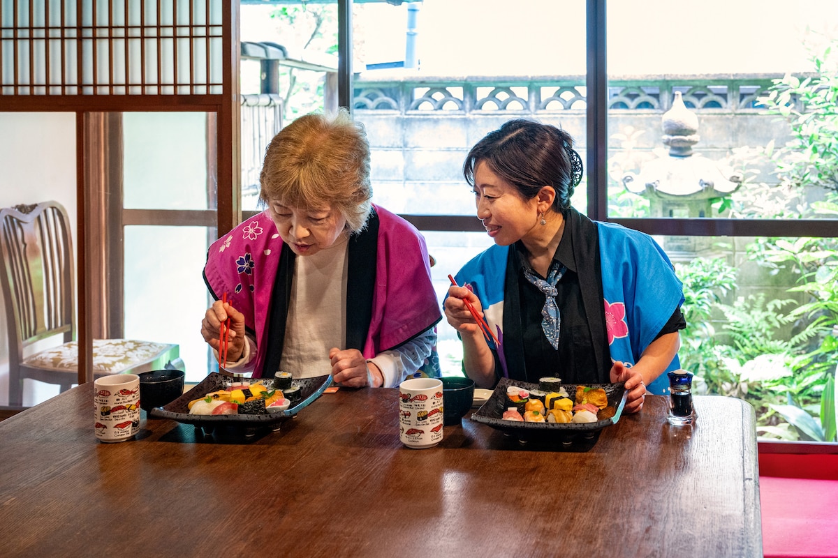 Create traditional sushi