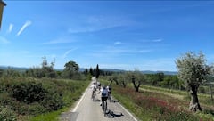 Recorrido en bicicleta por la Toscana: ciclismo y preparación de pizza (bicicleta eléctrica)