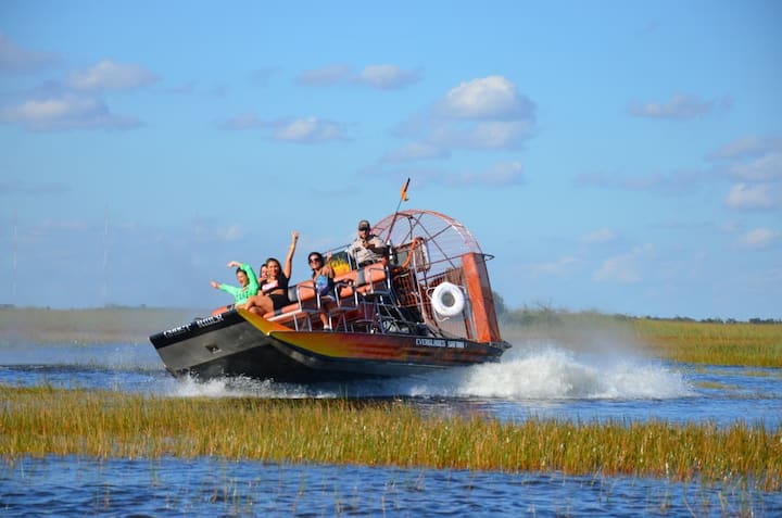 Vinjari Miami ukitumia safari ya boti ya angani ya Everglades
