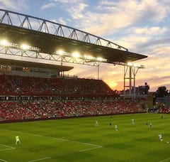 Play a match with soccer pros in Toronto Stadium