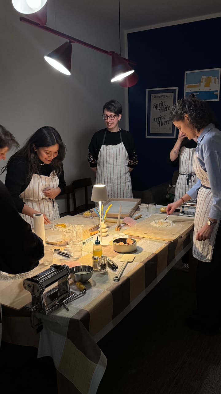 ახალი პასტის მომზადება პროფესიონალ შეფ‑მზარეულთან ერთად