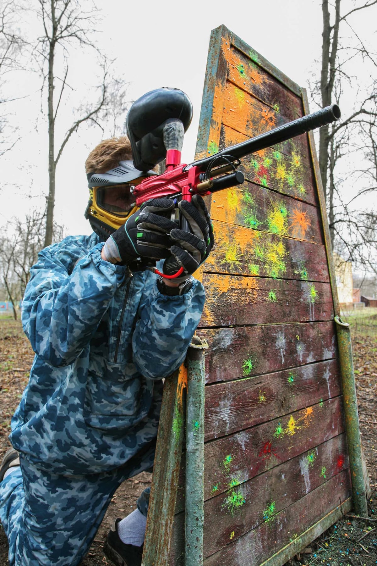 Glow in the dark paintball