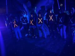 Paintball con materiales fluorescentes