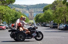 Descubra Lisboa en un sidecar elegante, divertido y único