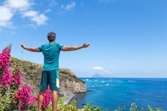 Islas Eolias: Lípari y Vulcano desde
Cefalù