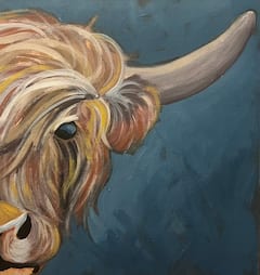 ציור מודרך של פרות היילנד רכות במשך שעתיים @farm