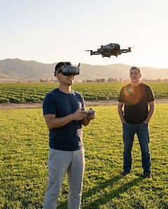 Vuela drones FPV con un piloto aéreo