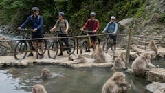 少人数制｜地獄谷スノーモンキーE-bikeツアー｜湯田中駅発