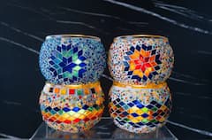 Crea portavelas de mosaico resplandecientes