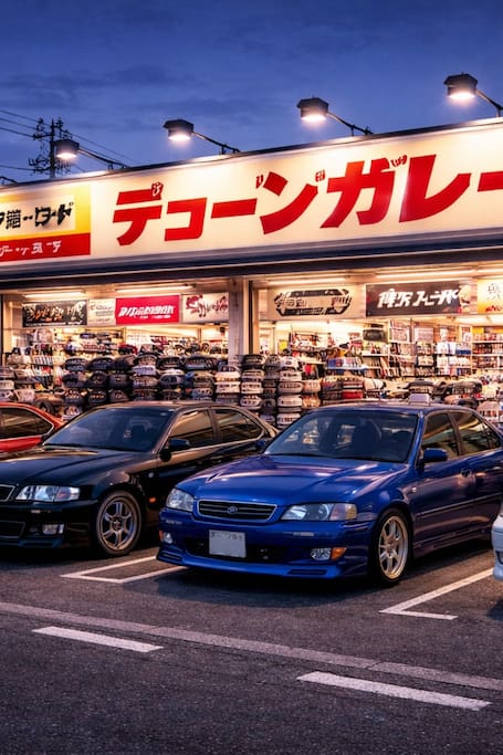 Tokyo JDM Night Tour Daikoku and Local Car Stores