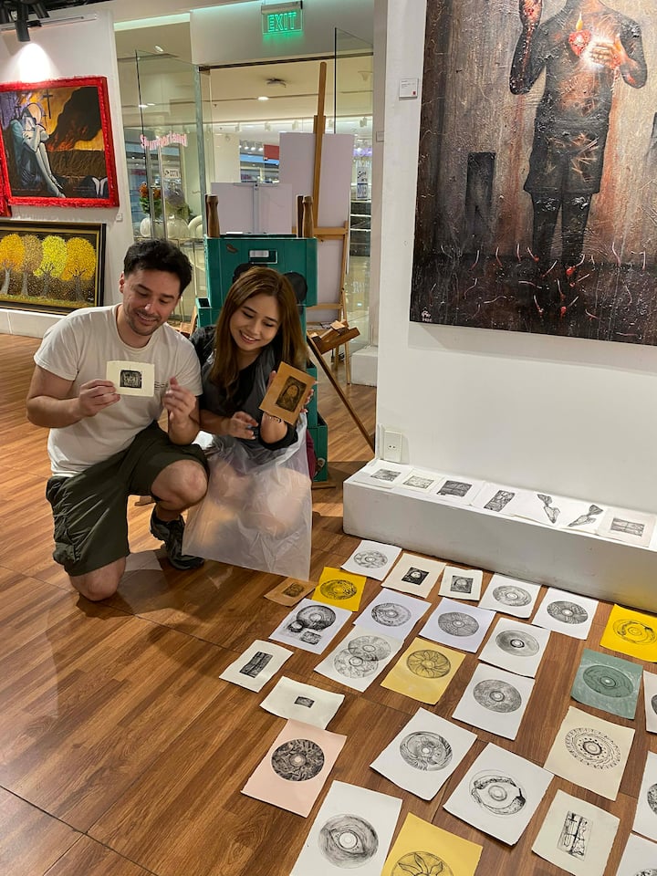 Printmaking Class in Shangri-La Plaza Mandaluyong