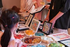Taller de arte de mosaico en un lugar secreto de Saigón