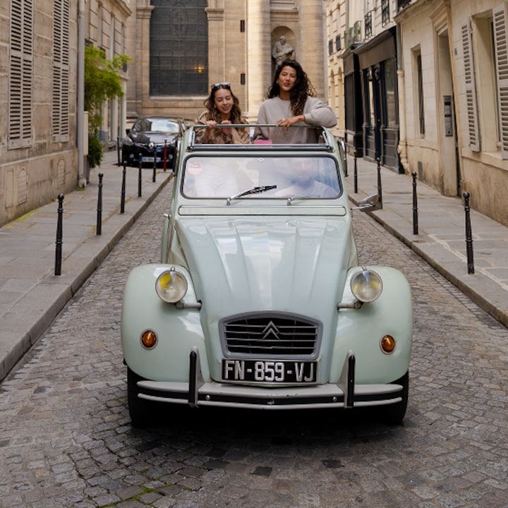 Ride Tour de France's Paris route in a vintage car