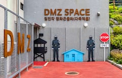 板门店共同警备区主题之旅：乘坐缆车，与朝鲜叛逃者问答互动