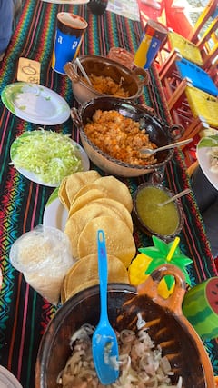 שיט ב-Xochimilco; מעבר ל-trajinera