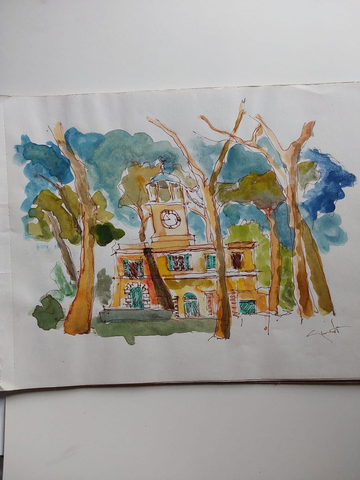Sketching Class in Villa Borghese at Sketching in Villa Borghese with Guido