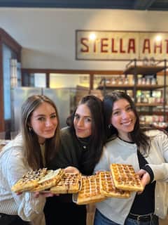Prepara waffles belgas en Gante