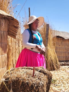 Îles flottantes des Uros du Titicaca