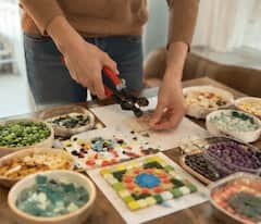 Taller de mosaicos en casa de lugareños