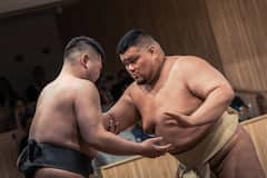 Adéntrate en el sumo en el club de Shinjuku