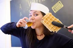 Taller de waffles y cerveza en Bruselas