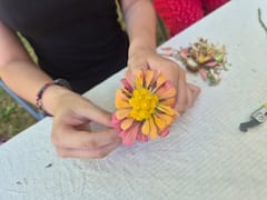 Réalisez un bouquet, bijou ou couronne en fleurs