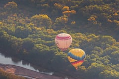 Ve la Fiesta del Globo de Albuquerque desde un avión