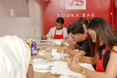 Crea y pinta tu bolsa de tela en Marrakech