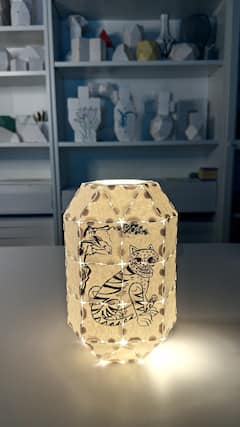 首尔零废弃物清华纸瓷、光之雕塑氛围灯制作